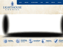 Tablet Screenshot of lighthousecounsel.com
